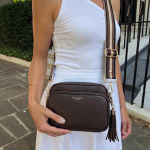 Alba Crossbody Bag - Chocolate Brown thumbnail-image-7