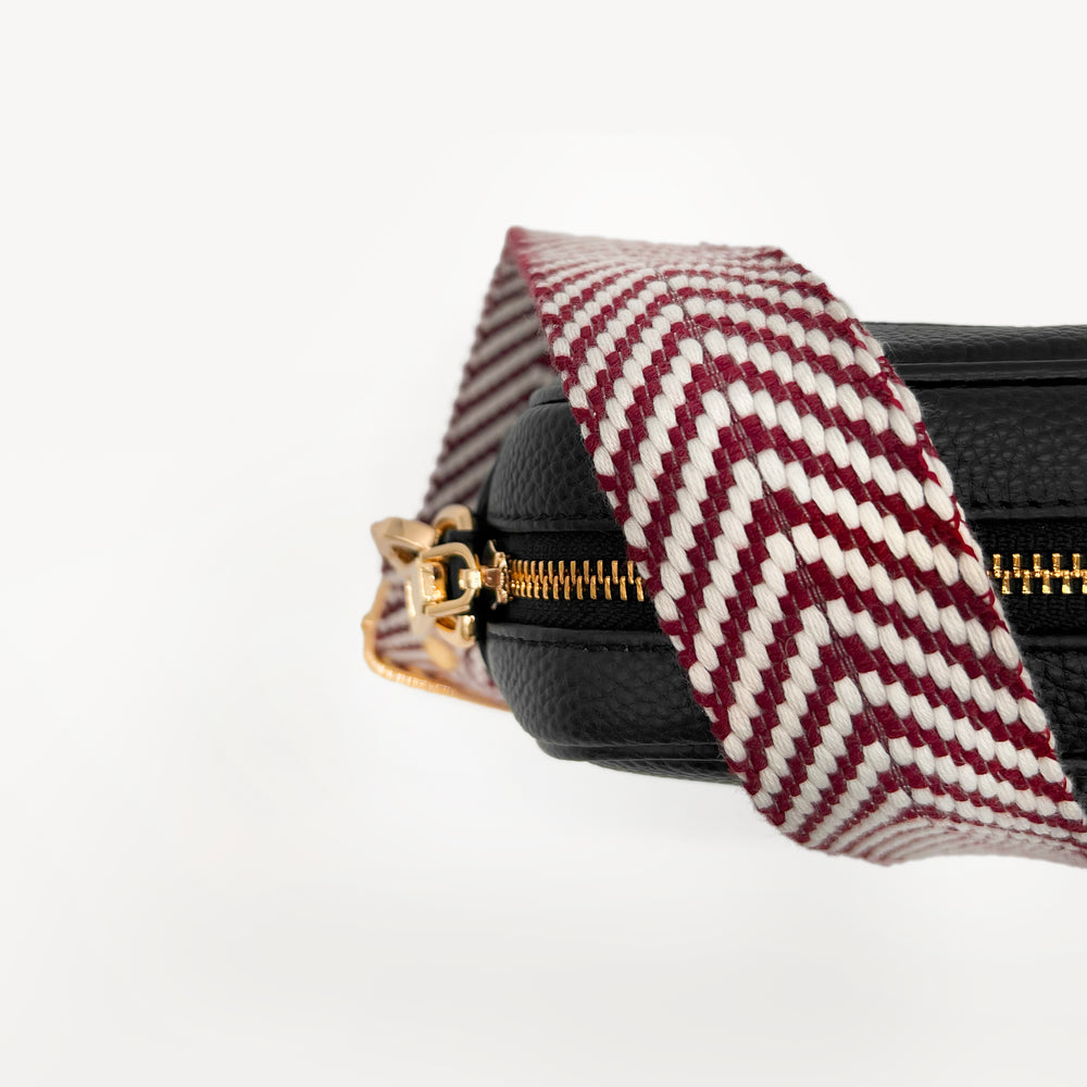 Burgundy & White Chevron Strap thumbnail-image-4