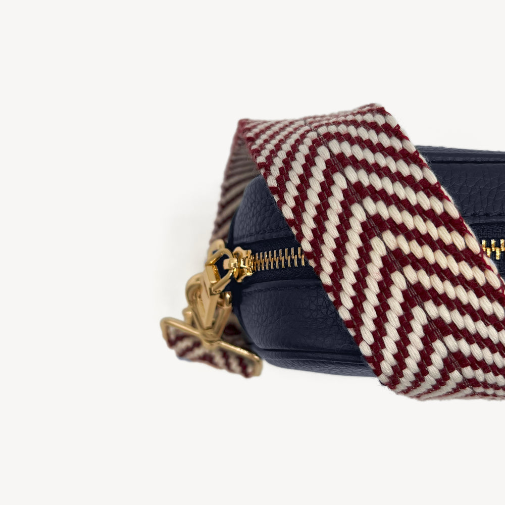 Burgundy & White Chevron Strap thumbnail-image-6