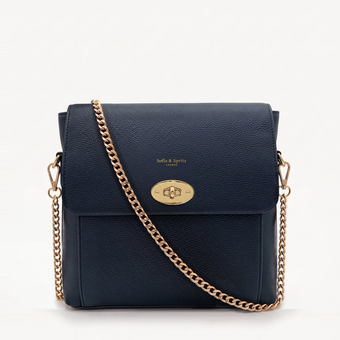 Elara Messenger Bag - Navy