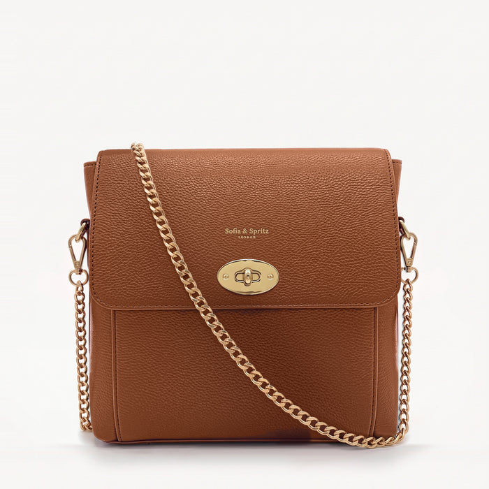 Elara Messenger Bag - Tan