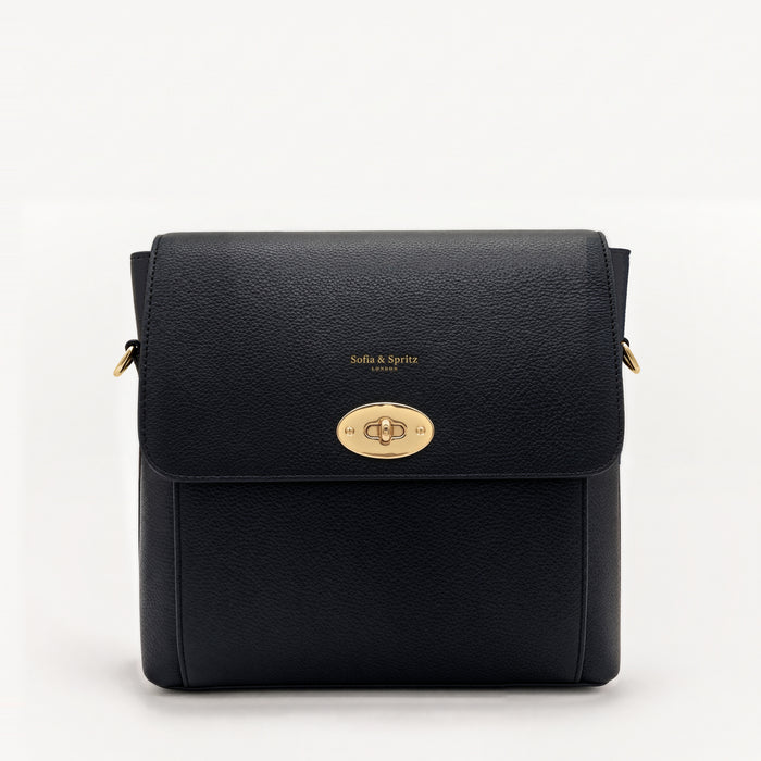 Elara Messenger Bag - Black