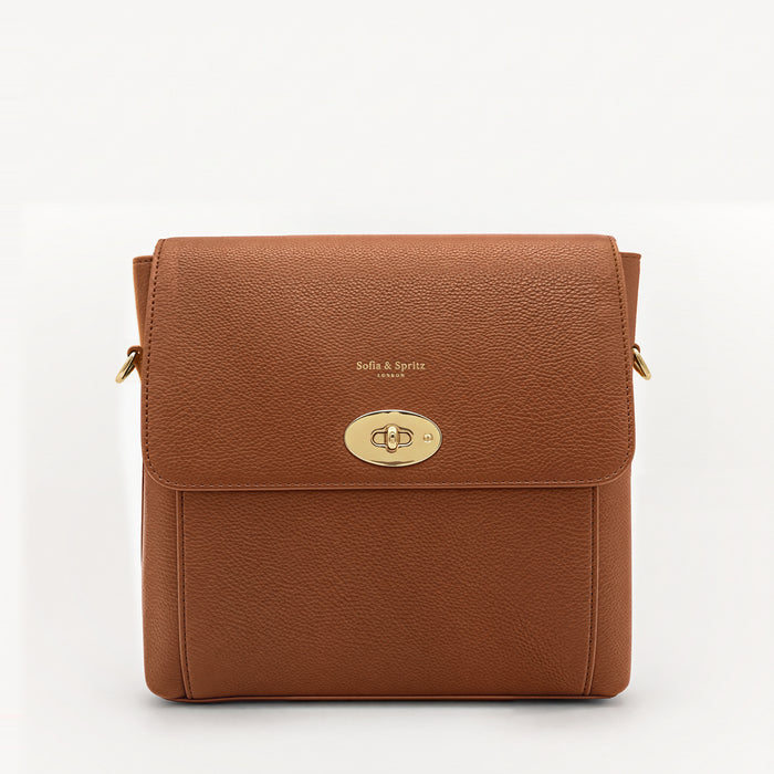 Elara Messenger Bag - Tan