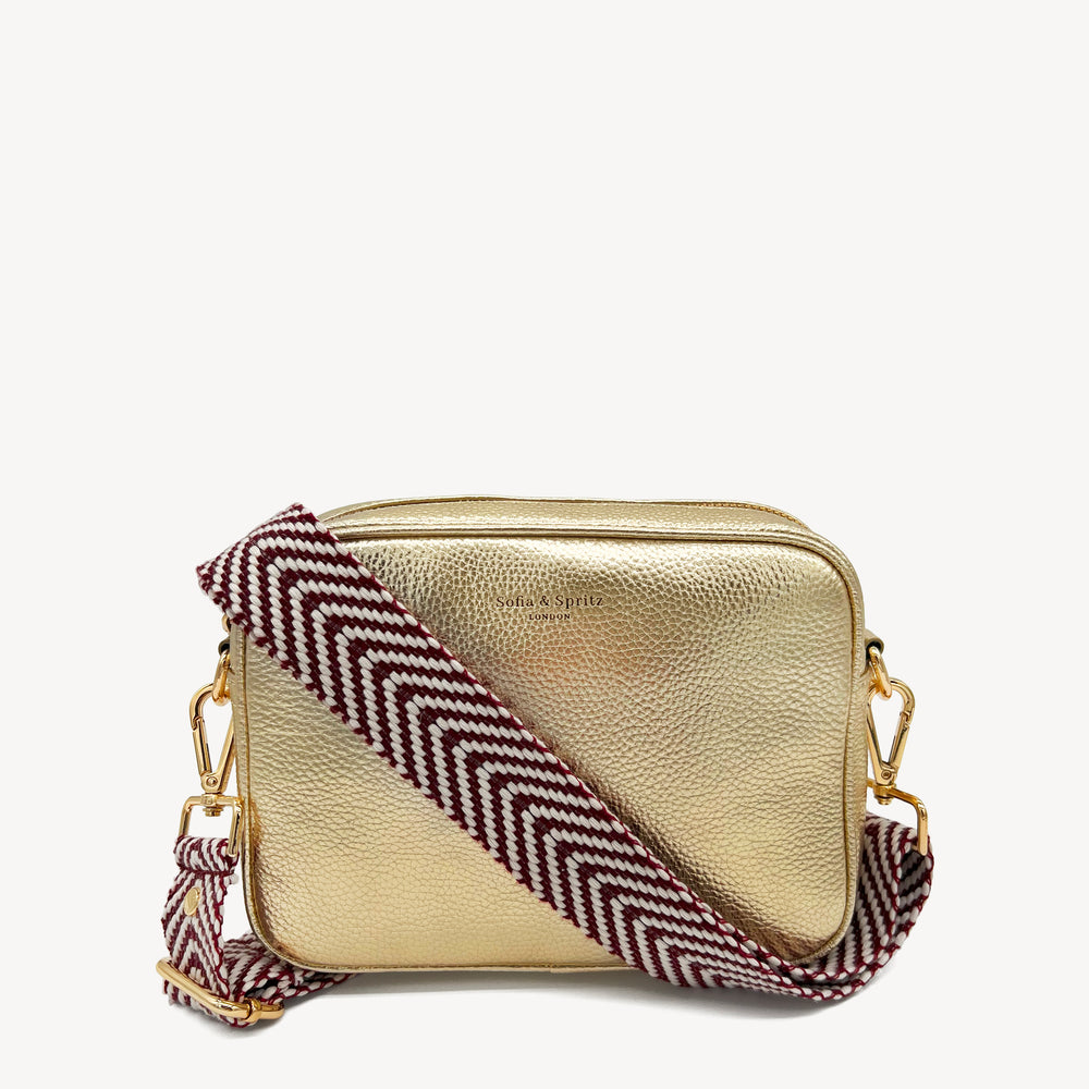 Burgundy & White Chevron Strap thumbnail-image-11