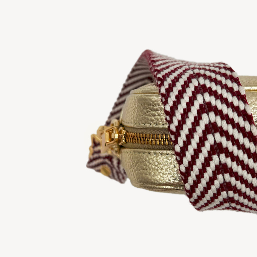 Burgundy & White Chevron Strap thumbnail-image-12