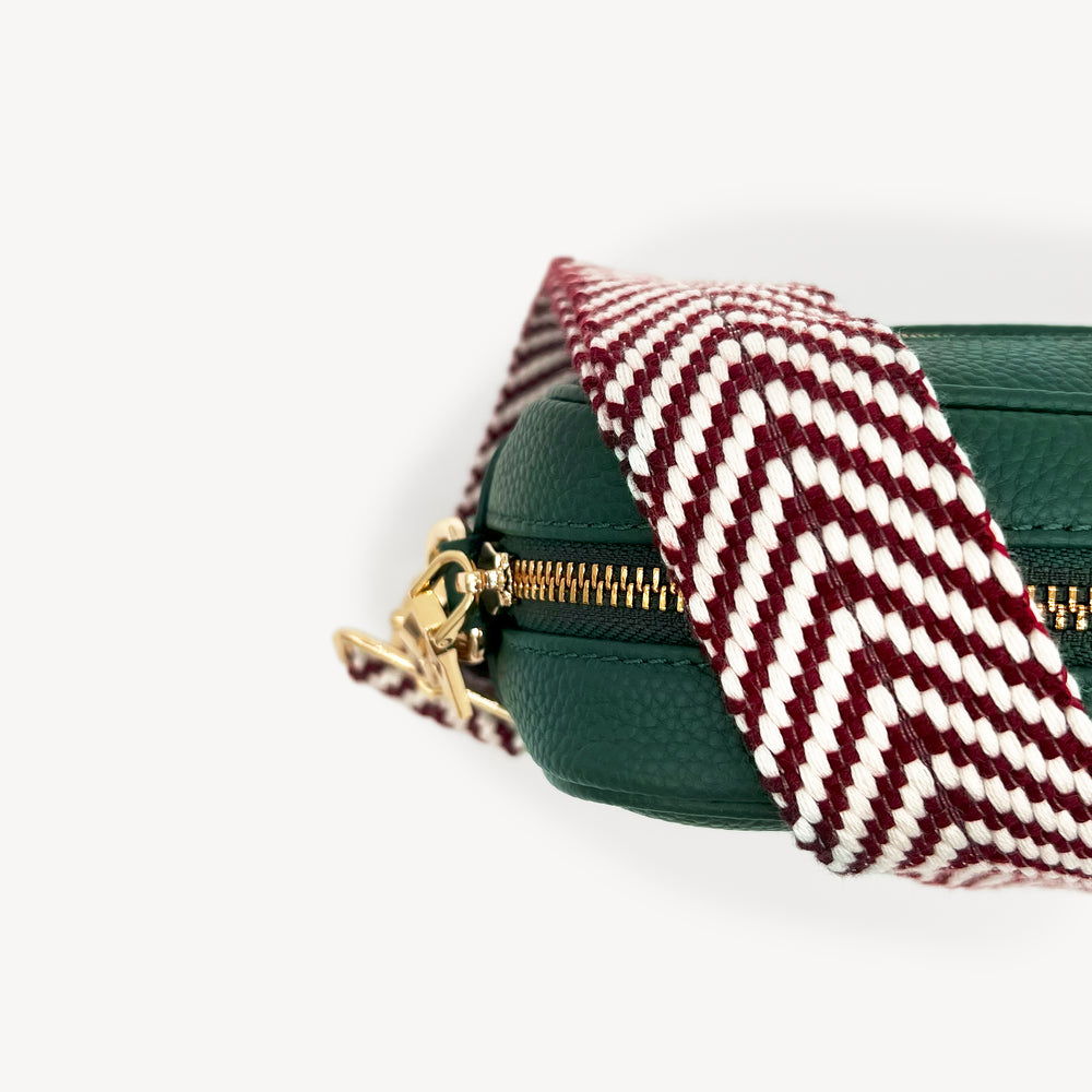 Burgundy & White Chevron Strap thumbnail-image-8