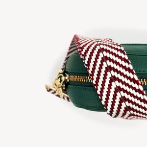 Burgundy & White Chevron Strap thumbnail-image-8