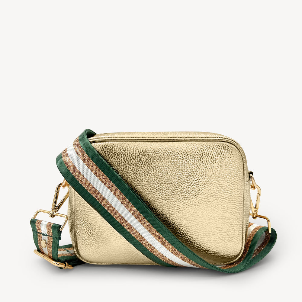 Green & Gold Glitter Stripe Strap thumbnail-image-12