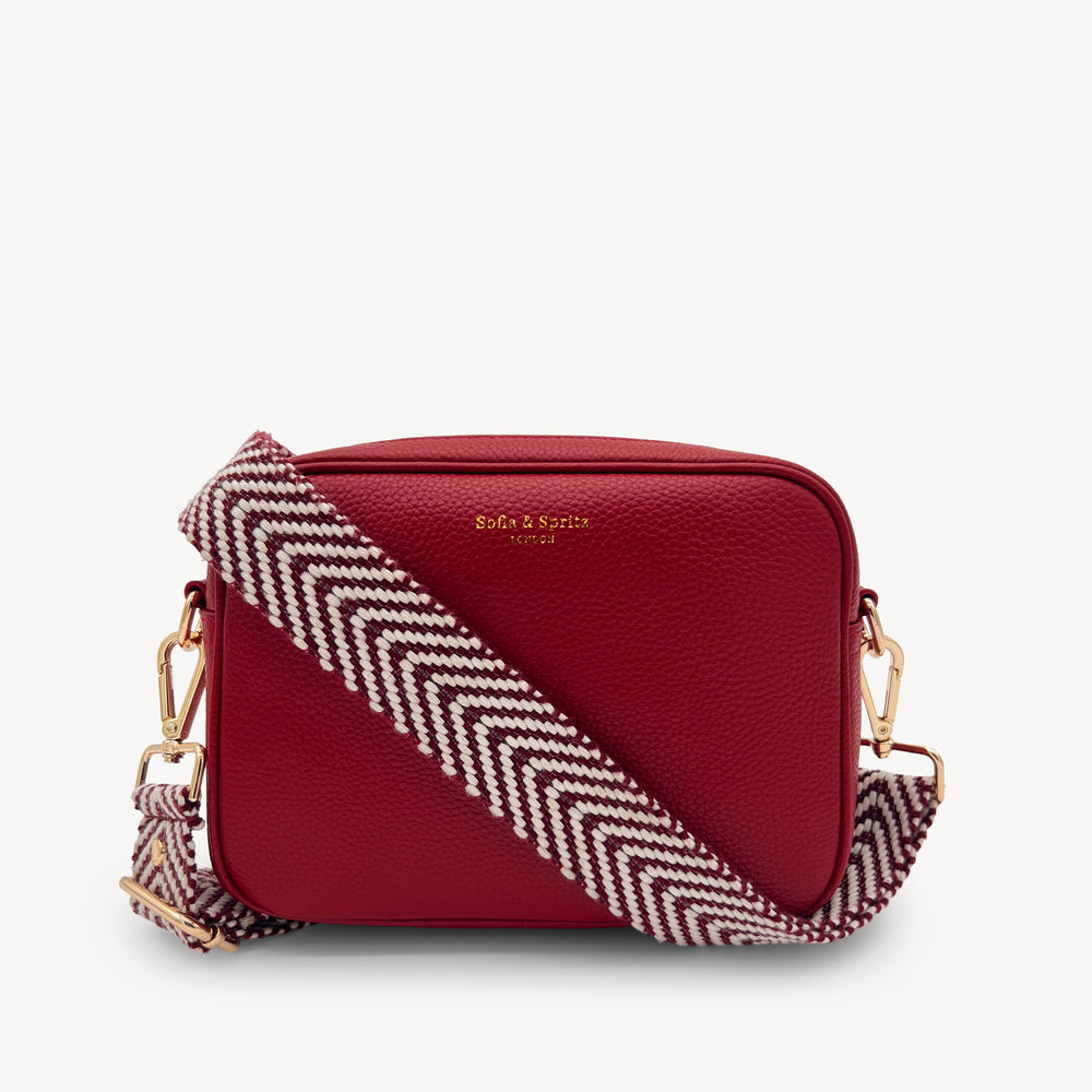 Burgundy & White Chevron Strap thumbnail-image-17