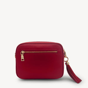Lyla Crossbody Bag - Deep Cherry Red thumbnail-image-9