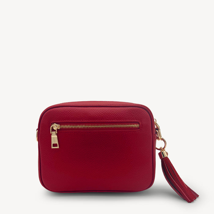 Alba Crossbody Bag - Deep Cherry Red