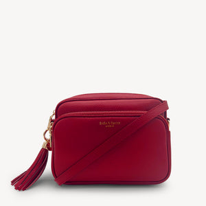 Alba Crossbody Bag - Deep Cherry Red thumbnail-image-1