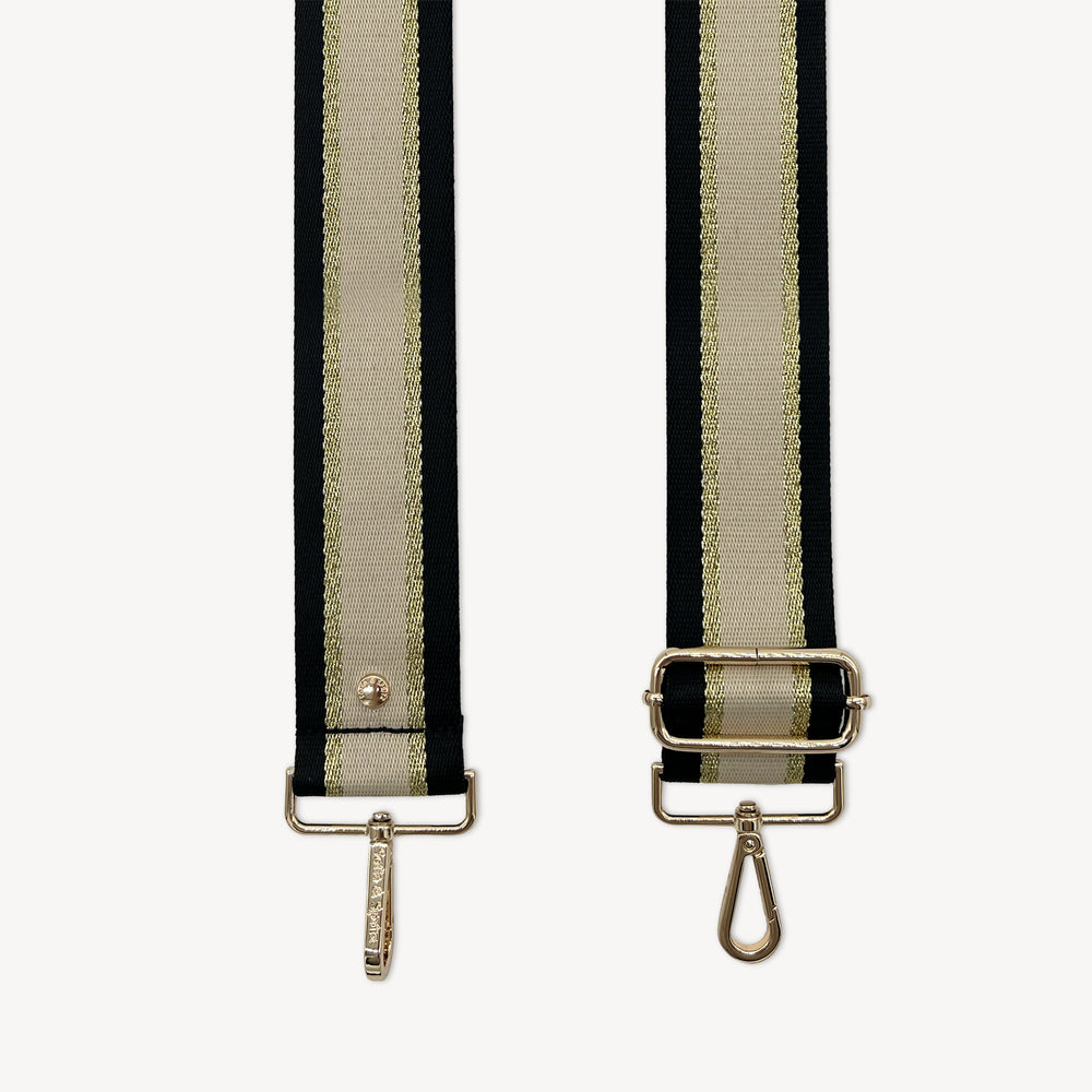 Black, Beige & Gold Stripe Strap thumbnail-image-1