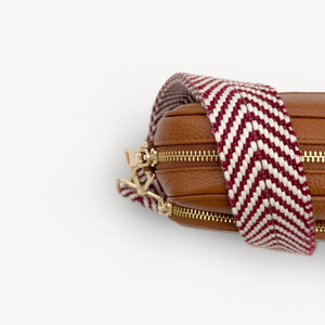 Burgundy & White Chevron Strap thumbnail-image-30