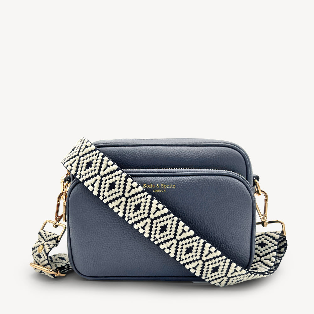 Navy & White Embroidered Strap thumbnail-image-34