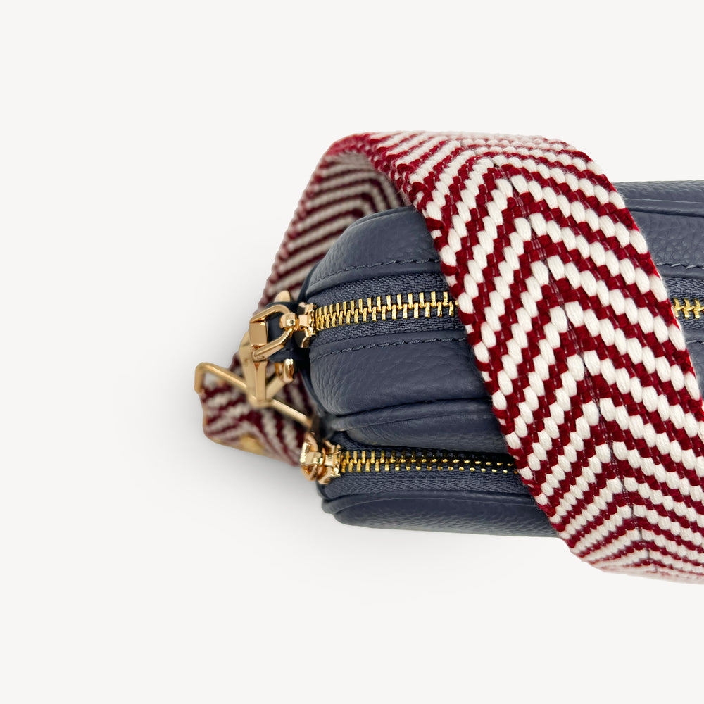Burgundy & White Chevron Strap thumbnail-image-32