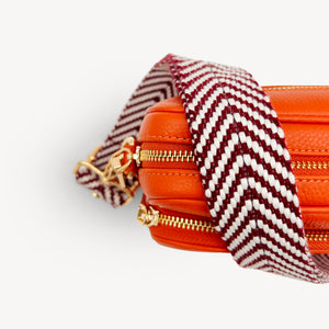 Burgundy & White Chevron Strap thumbnail-image-49
