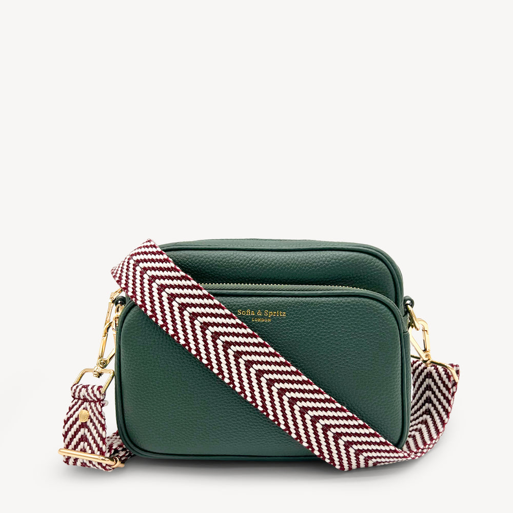 Burgundy & White Chevron Strap thumbnail-image-33