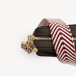Burgundy & White Chevron Strap thumbnail-image-28
