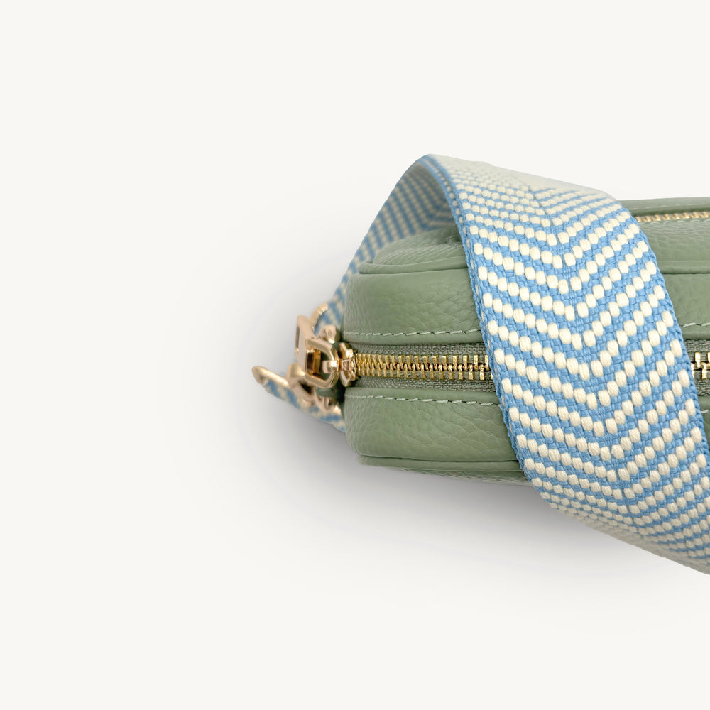 Sky Blue & White Chevron Strap thumbnail-image-22