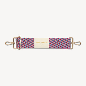 Pink & Blue Herringbone Strap thumbnail-image-2