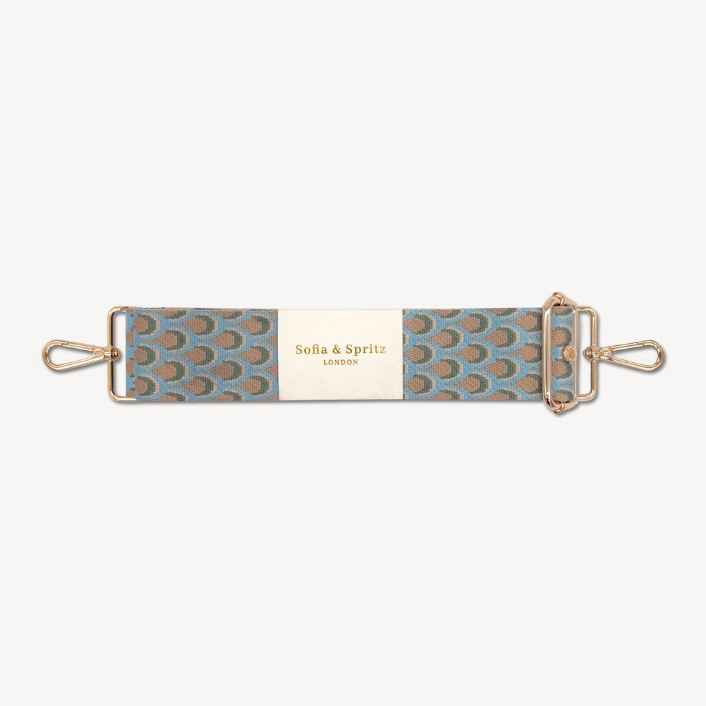 Sky Blue & Stone Peacock Strap thumbnail-image-2