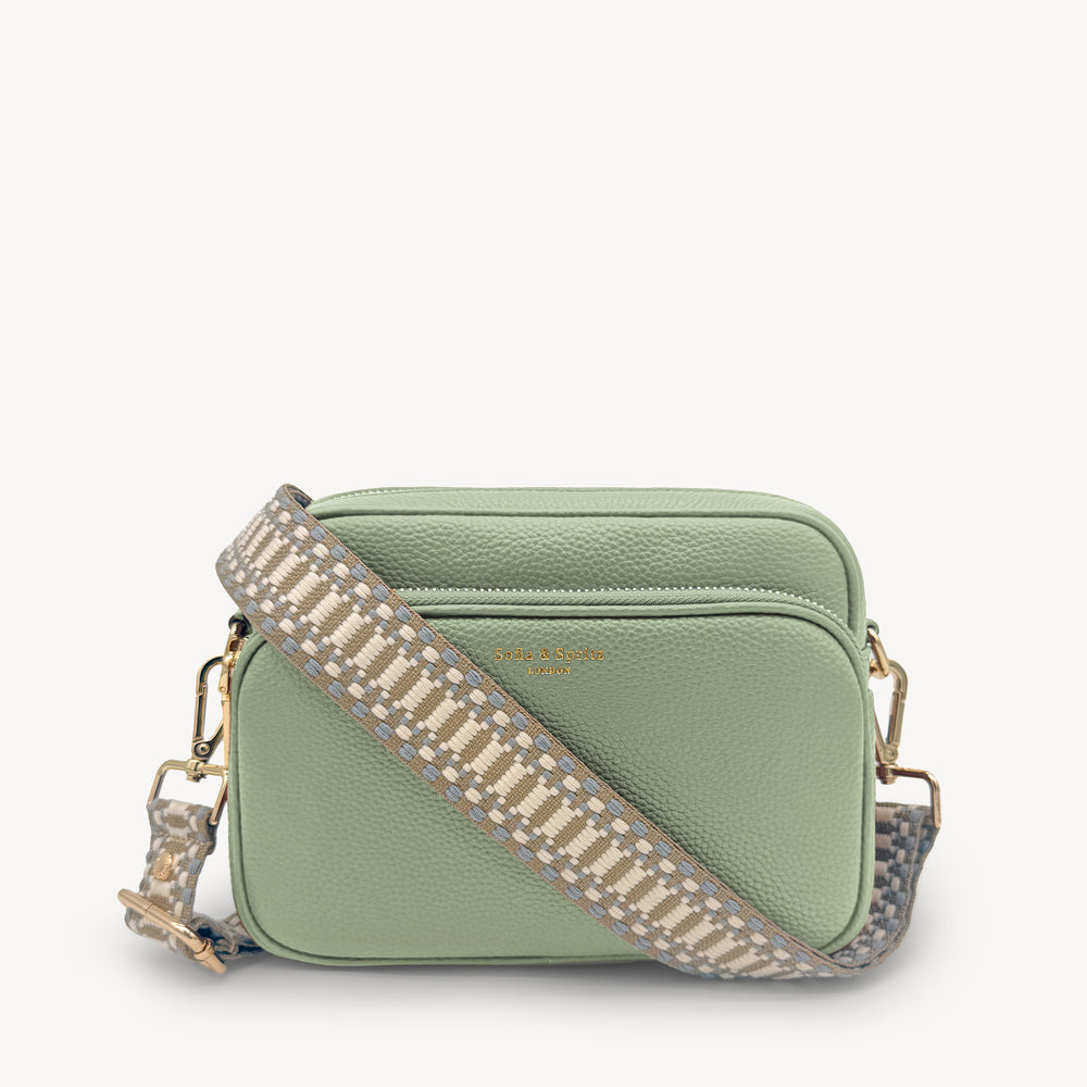 Taupe & White Stitch Strap thumbnail-image-9