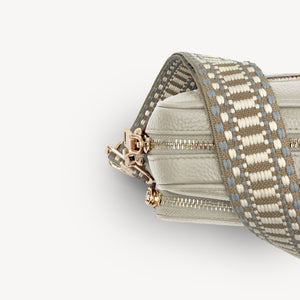 Taupe & White Stitch Strap thumbnail-image-4