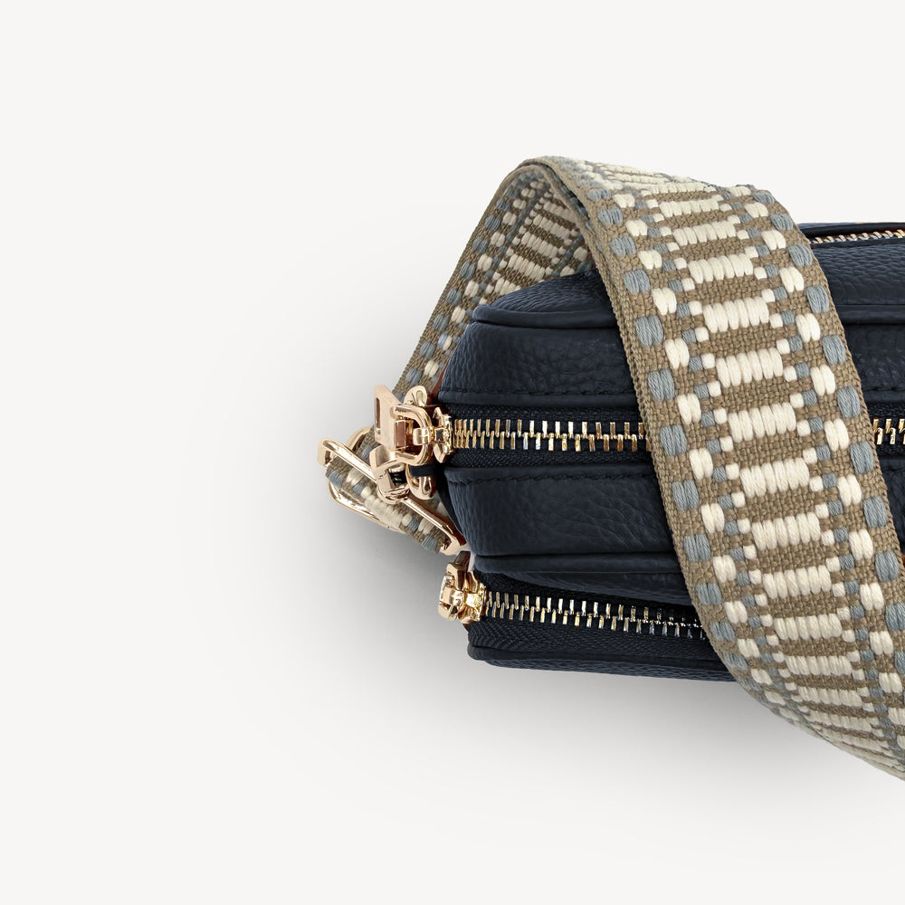 Taupe & White Stitch Strap thumbnail-image-14