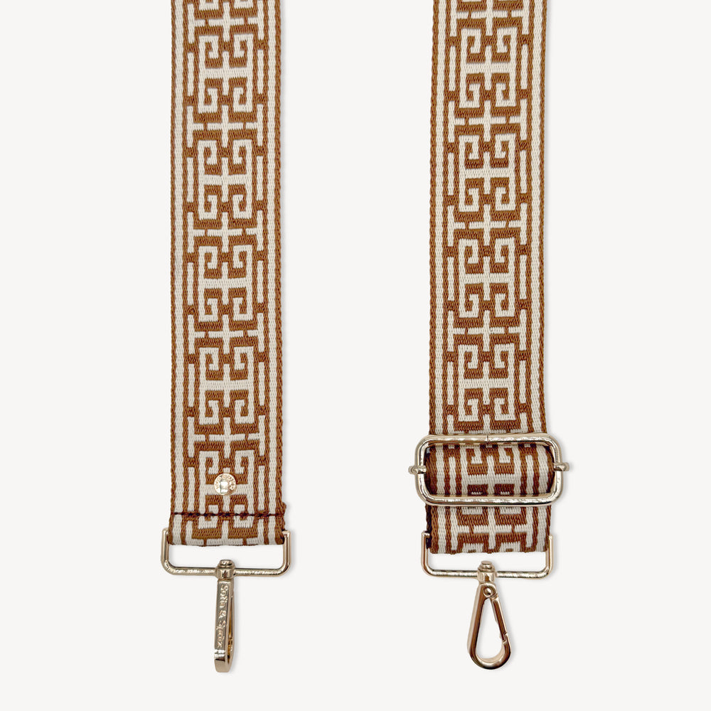 Tan & Stone Greek Strap thumbnail-image-1