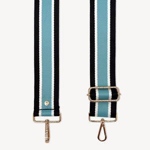 Sky Blue & Black Stripe Strap