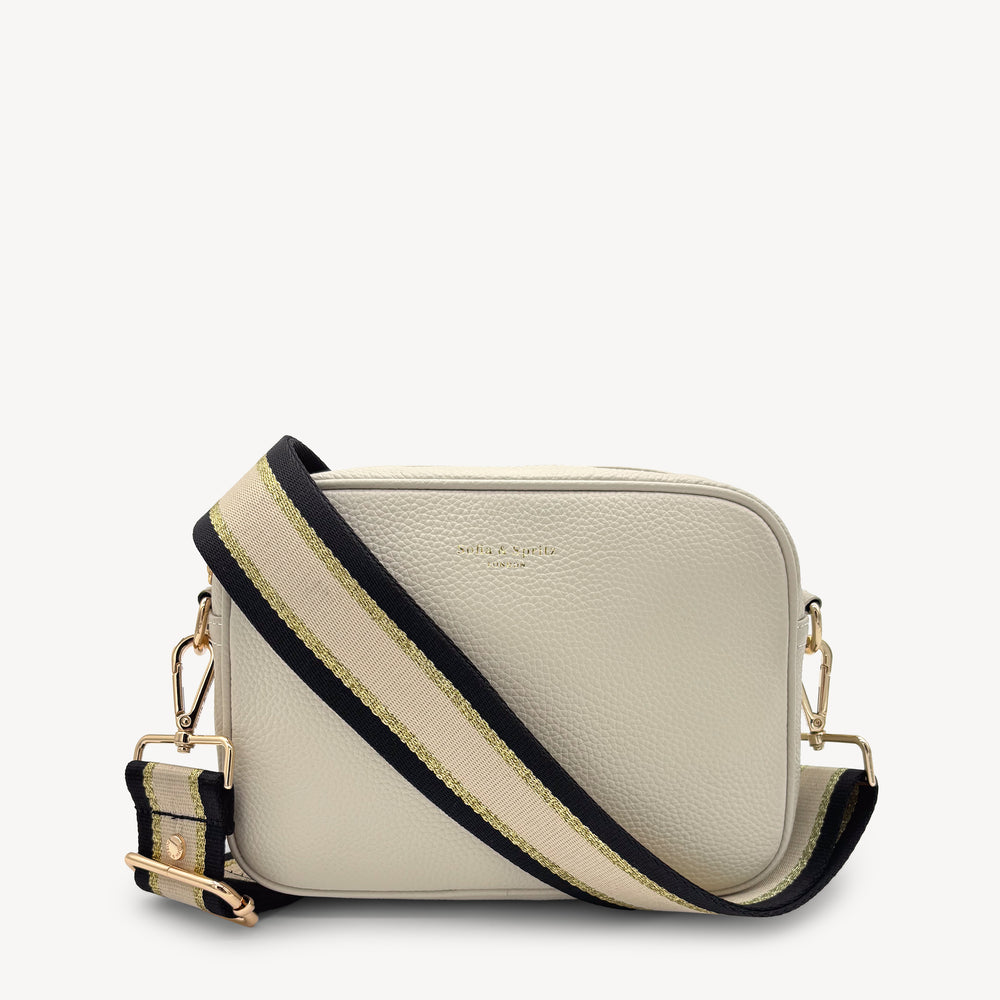 Black, Beige & Gold Stripe Strap thumbnail-image-3