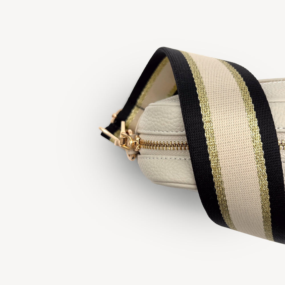 Black, Beige & Gold Stripe Strap thumbnail-image-4