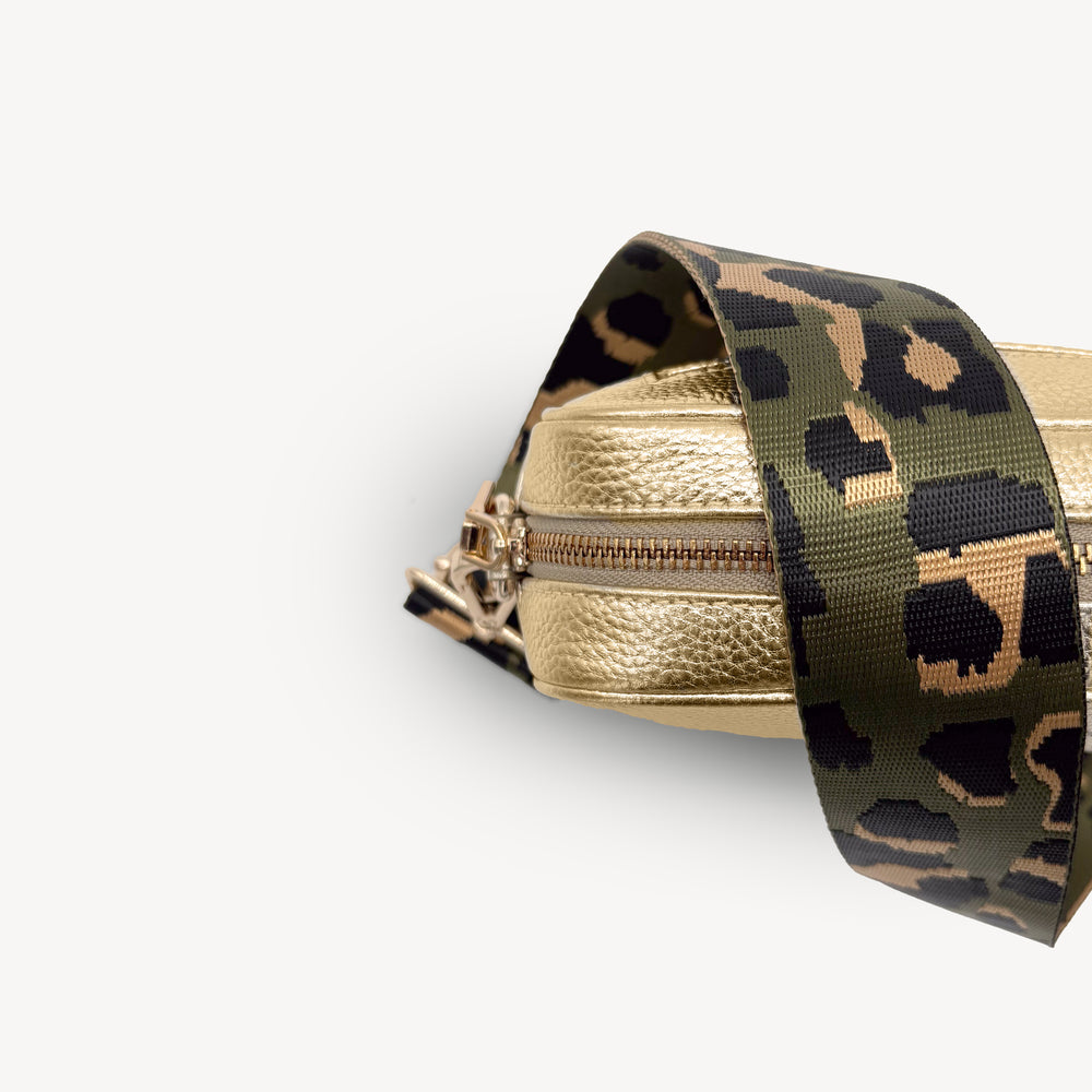 Olive Green & Gold Leopard Strap thumbnail-image-16