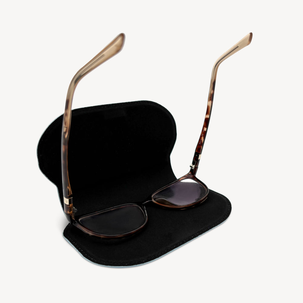 Slim Leather Glasses Case - Sky Blue thumbnail-image-6