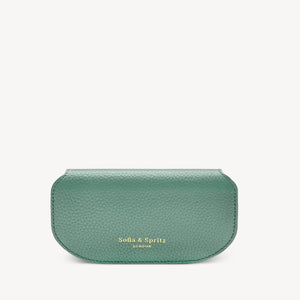 Slim Leather Glasses Case - Jade Green thumbnail-image-2