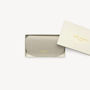 Slim Leather Glasses Case - Stone thumbnail-image-4