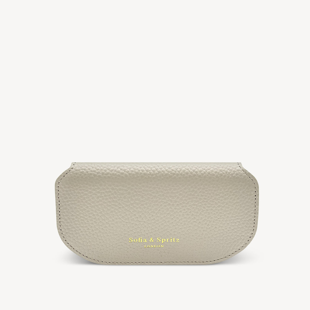 Slim Leather Glasses Case - Stone thumbnail-image-2