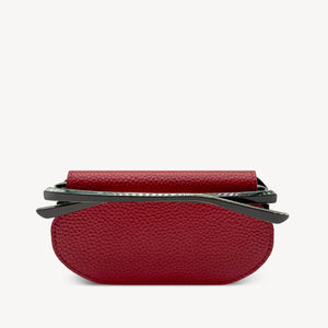 Slim Leather Glasses Case - Deep Cherry Red thumbnail-image-1