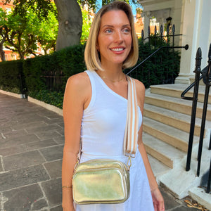 Alba Crossbody Bag - Gold thumbnail-image-7