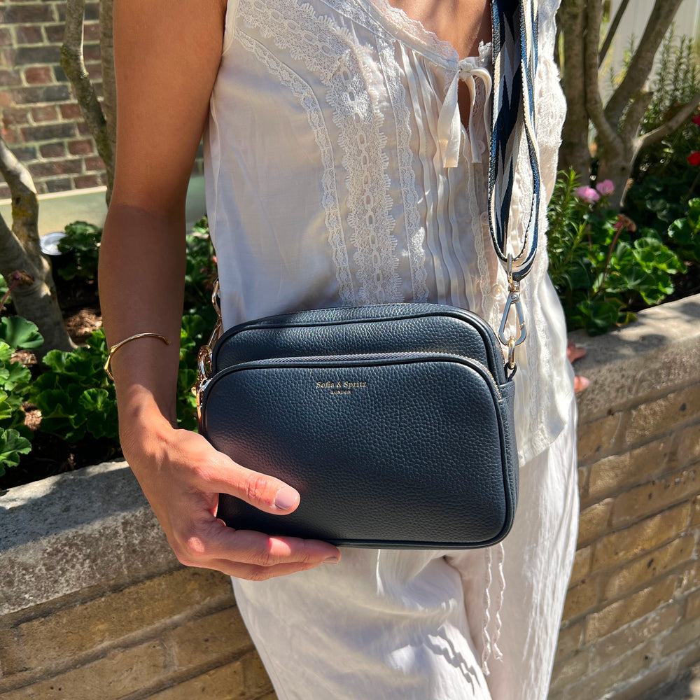 Alba Crossbody Bag - Navy thumbnail-image-11