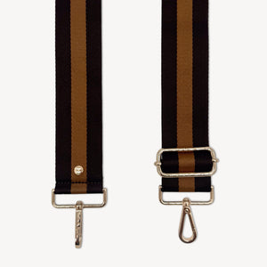 Chocolate Brown Stripe Strap