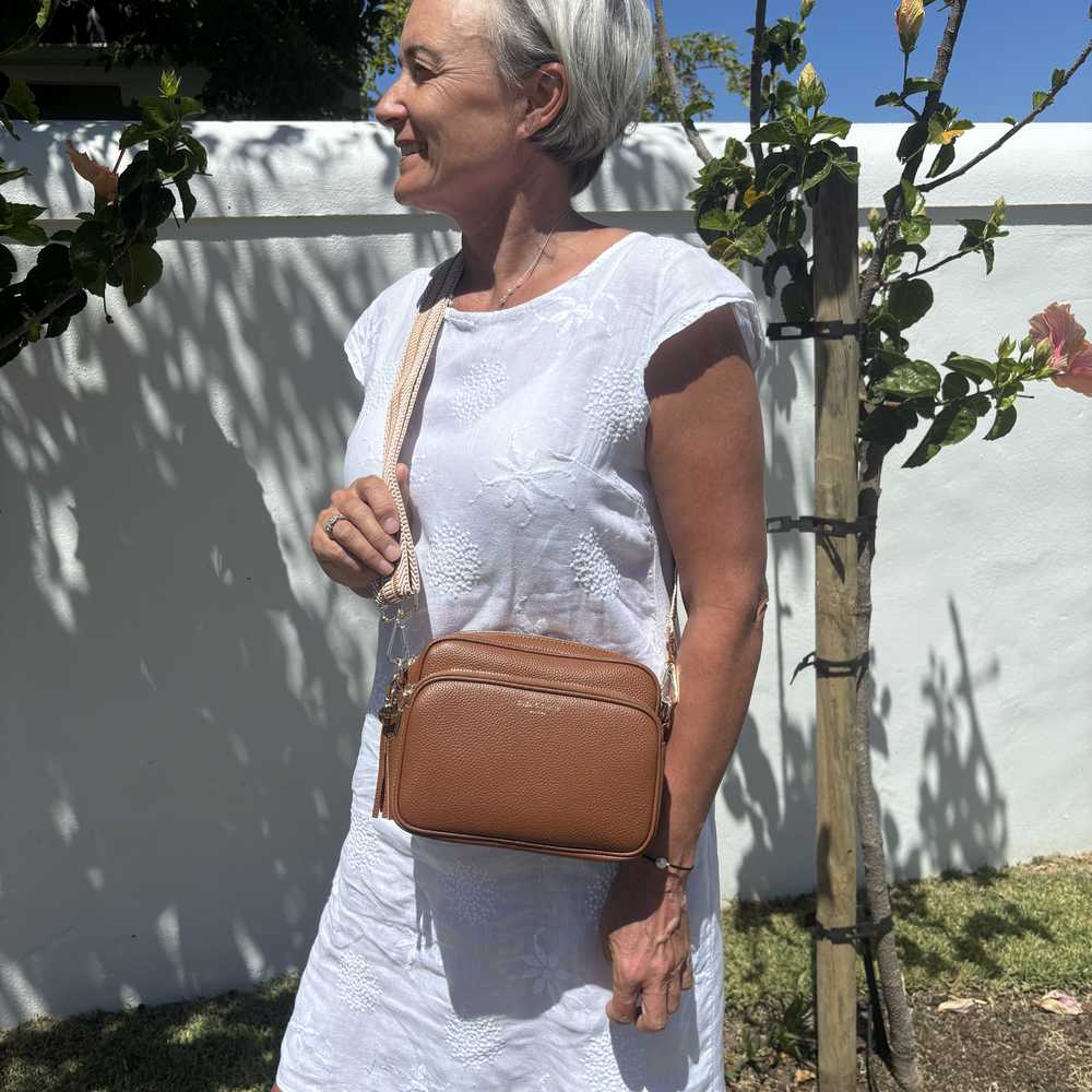 Alba Crossbody Bag - Tan thumbnail-image-8