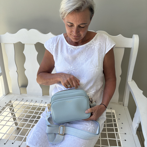 Alba Crossbody Bag - Sky Blue thumbnail-image-8
