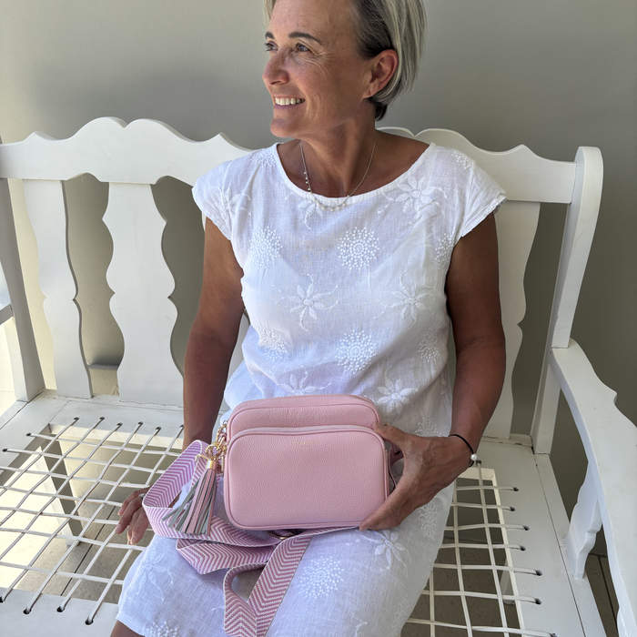 Alba Crossbody Bag - Blush Pink