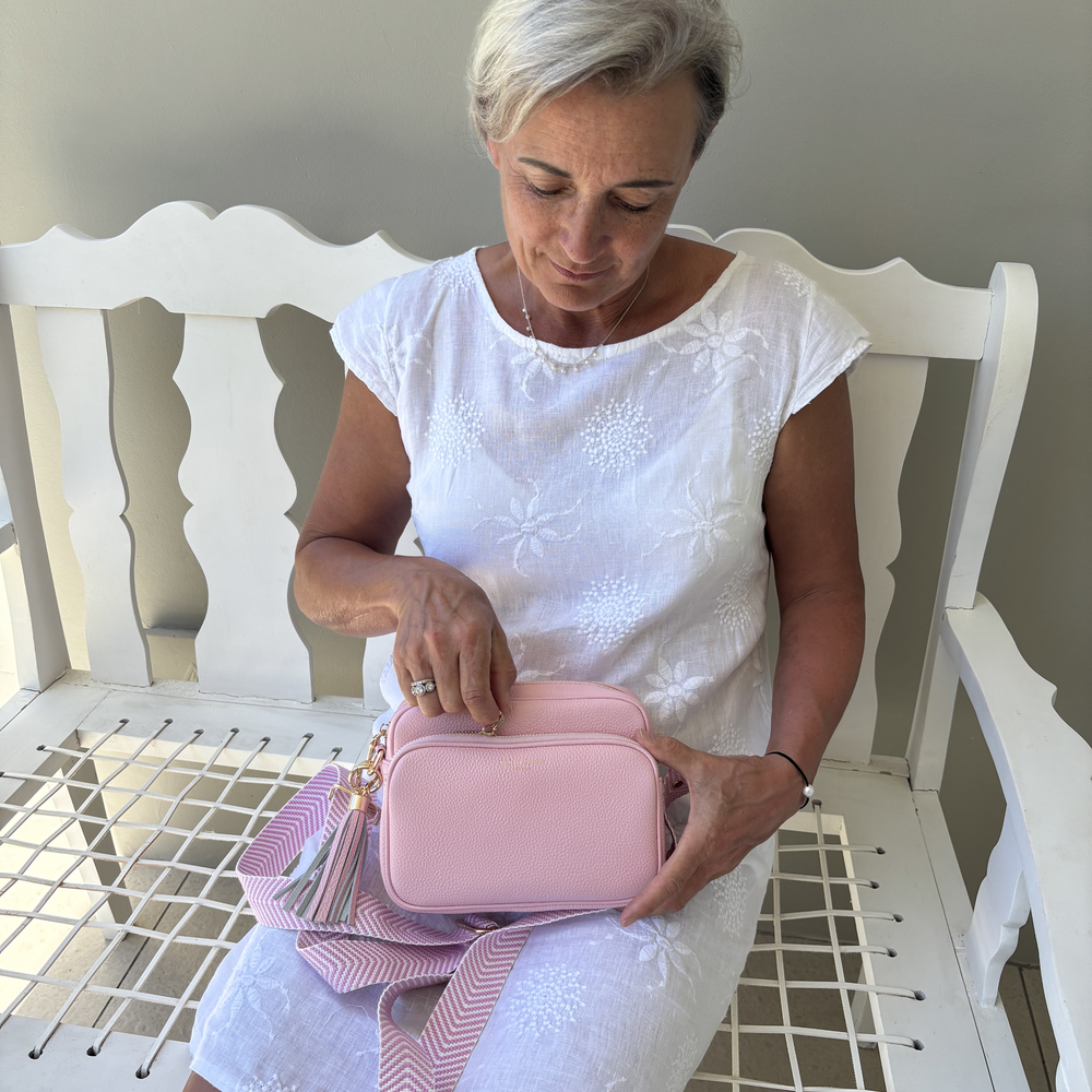 Alba Crossbody Bag - Blush Pink thumbnail-image-7
