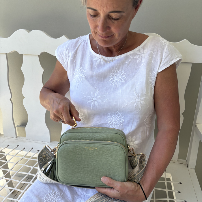 Alba Crossbody Bag - Sage Green