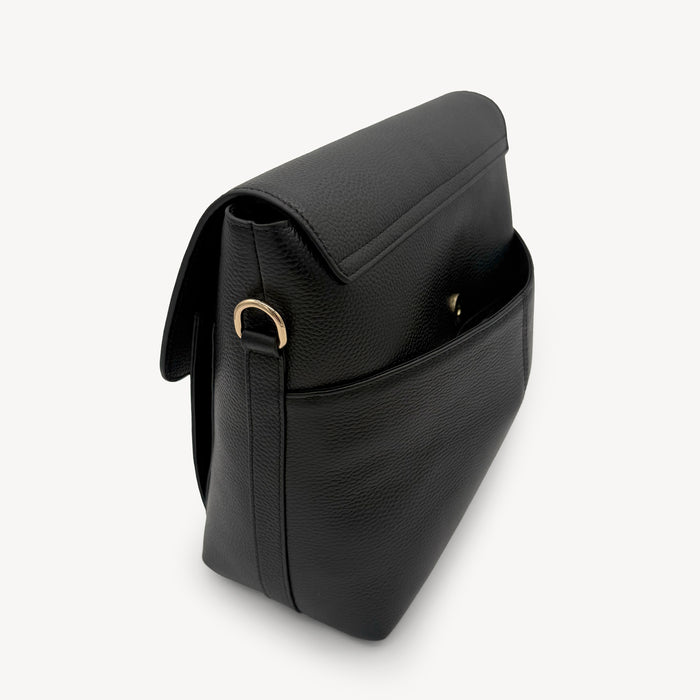 Elara Messenger Bag - Black