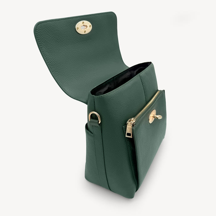 Elara Messenger Bag - Racing Green
