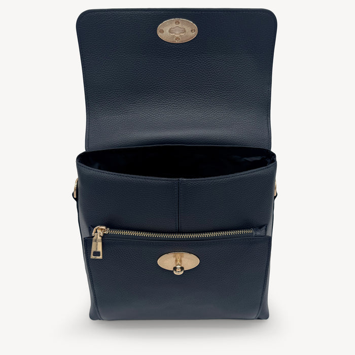 Elara Messenger Bag - Navy